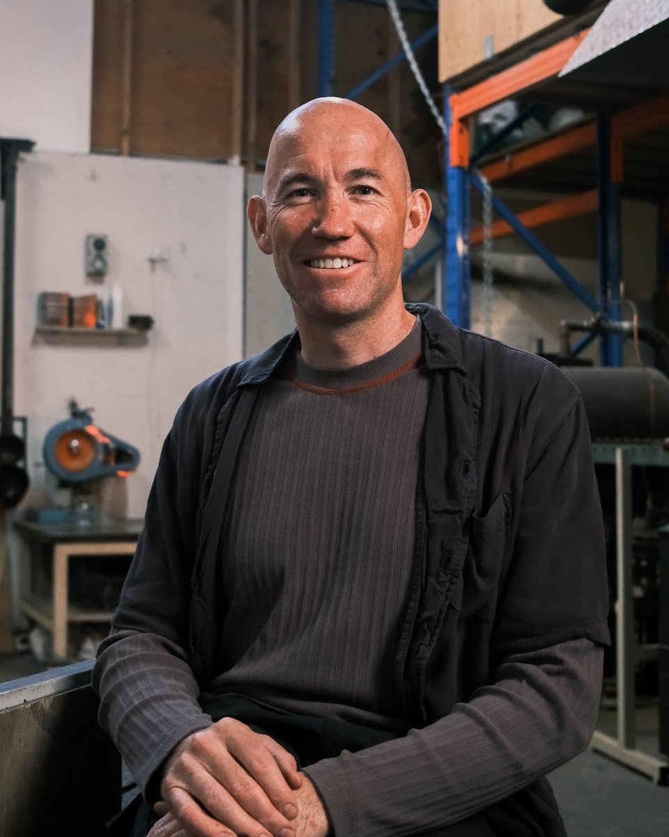 Billy Crellin, glassblower