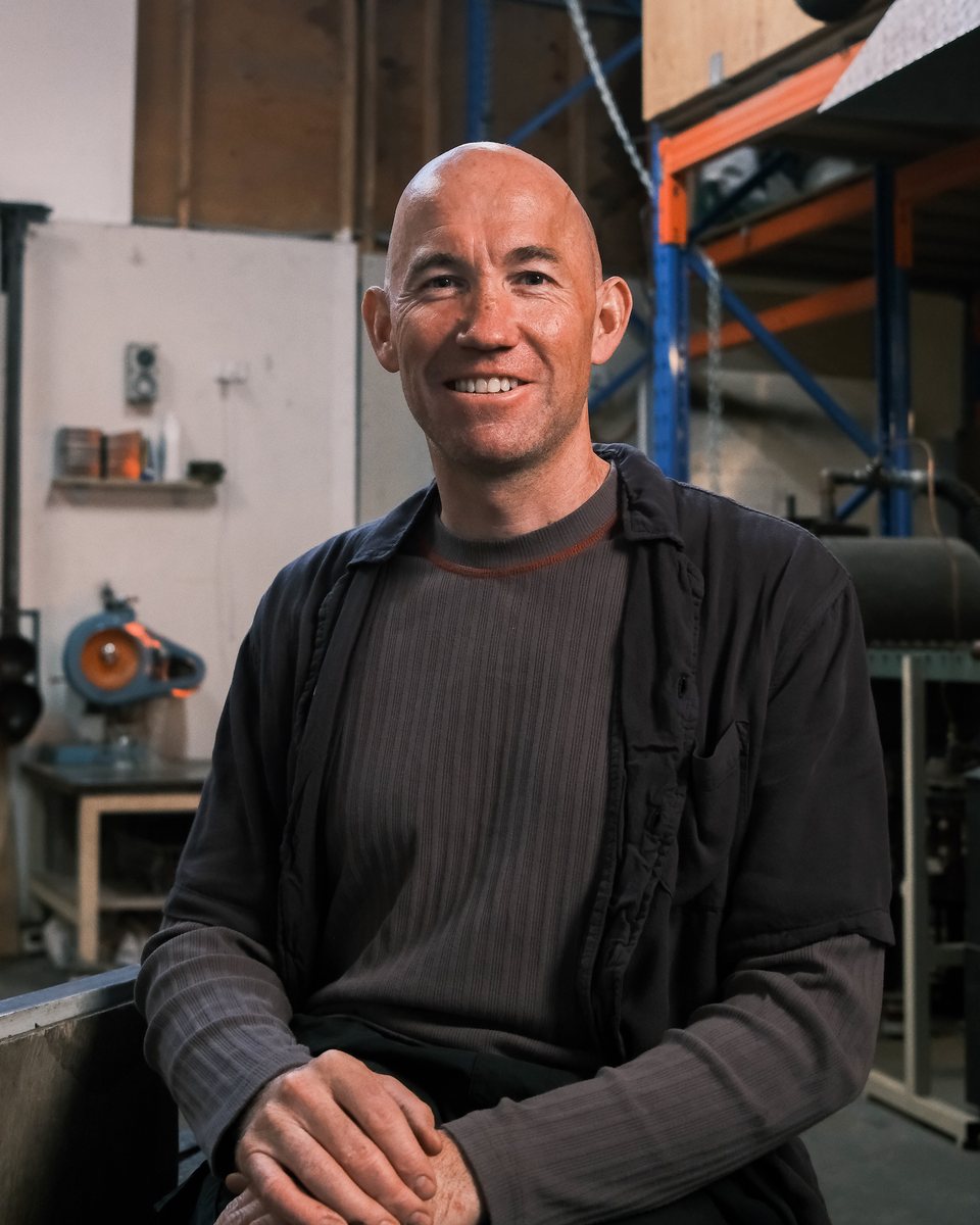 Billy Crellin, glassblower